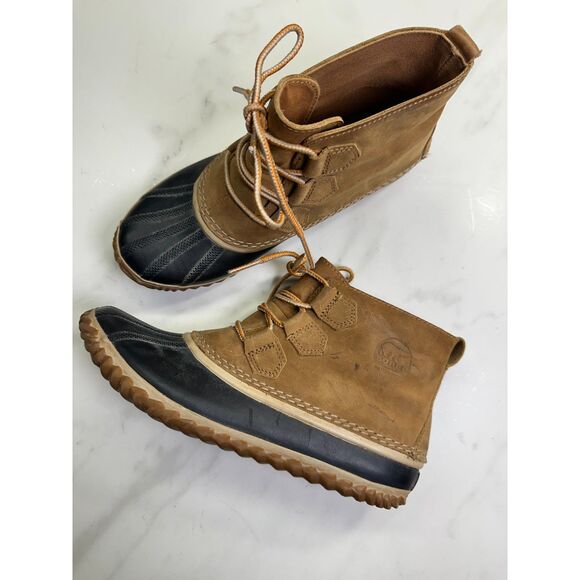 Sorel Women's Out N About Women's Size US 9.5 Leather Waterproof Duck Boots - Picture 1 of 11